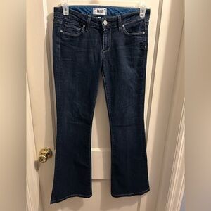 Paige Skyline boot size 6p. Dark rinse lower rise‎